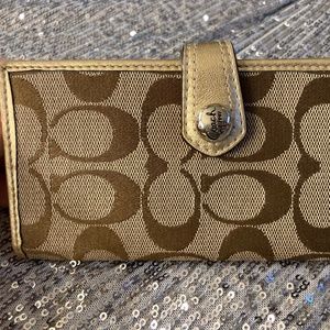 Coach Checkbook Cover